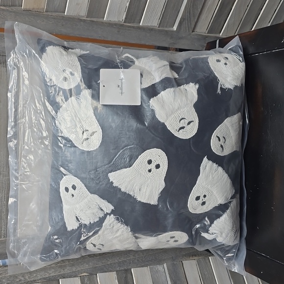 Fringe Ghosts Halloween Pillow | Hallmark | 16X16 - Picture 2 of 6